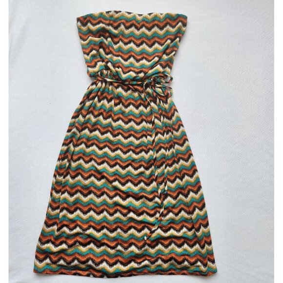 Maurices Dresses & Skirts - Maurices Strapless Dress Midi 70s Hippie Disco Indie Boho Festival Summer Cute